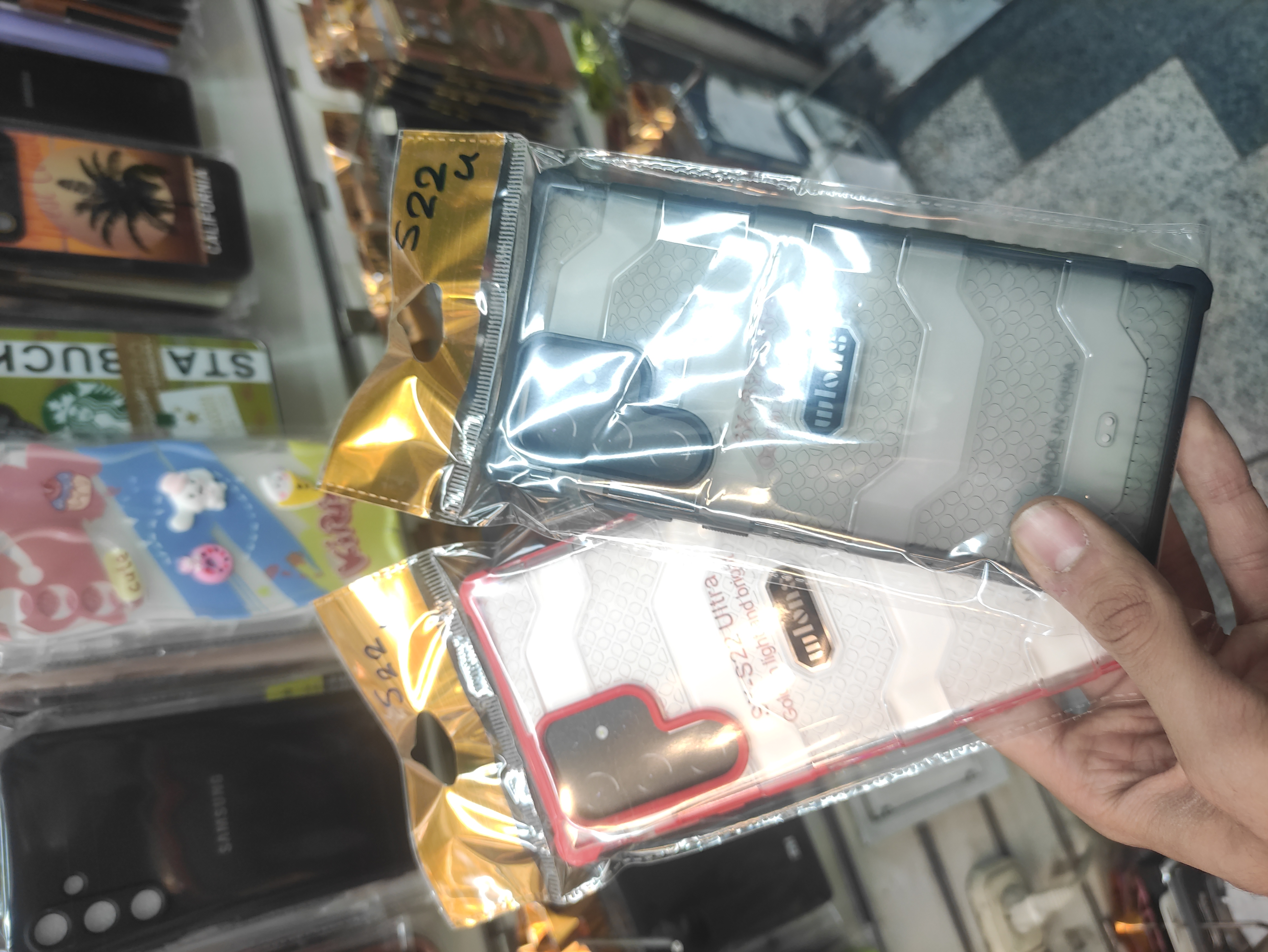 کاور ژله ای محکم دور رنگ Galaxy S22 Ultra